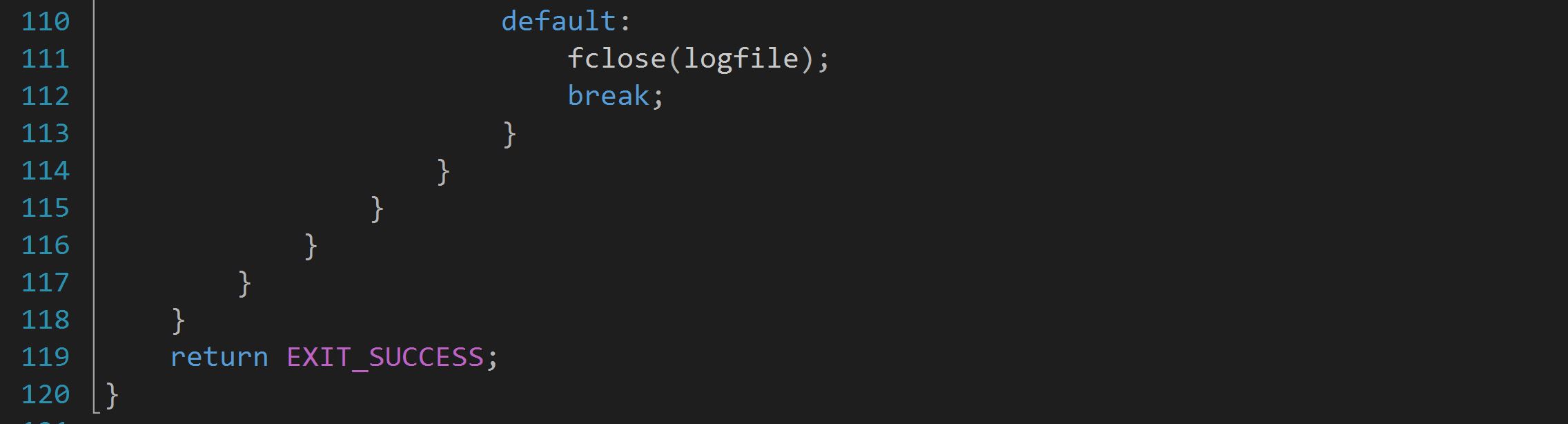 Code Screenshot - Additional key mapping